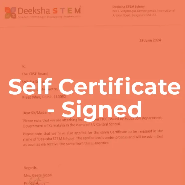 Self Certificate Signed
